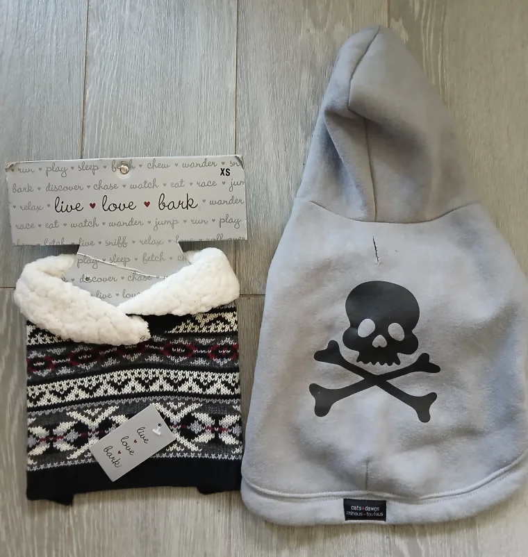 Live Love Bark Dog Sweater & a Cats and Dawgs Hoodie. thumbnail