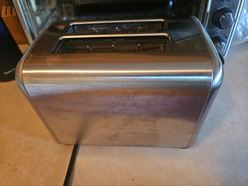 New 2-Slice Stainless Steel Toaster