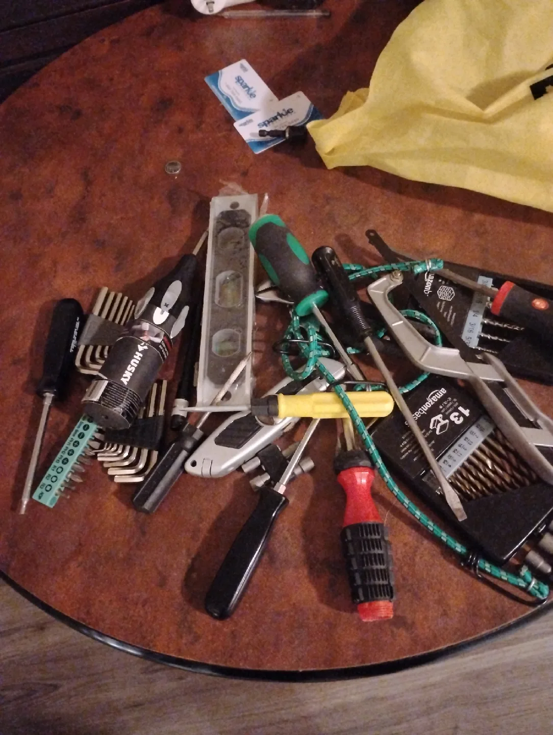 Mixed Tool Set: Husky Wrenches, AmazonBasics Drill Bits thumbnail