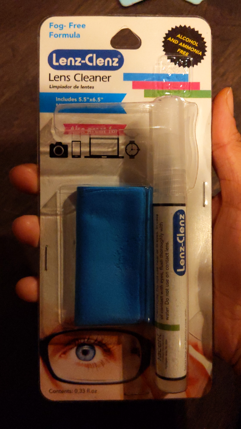 Free lenz-clenz lens cleaner