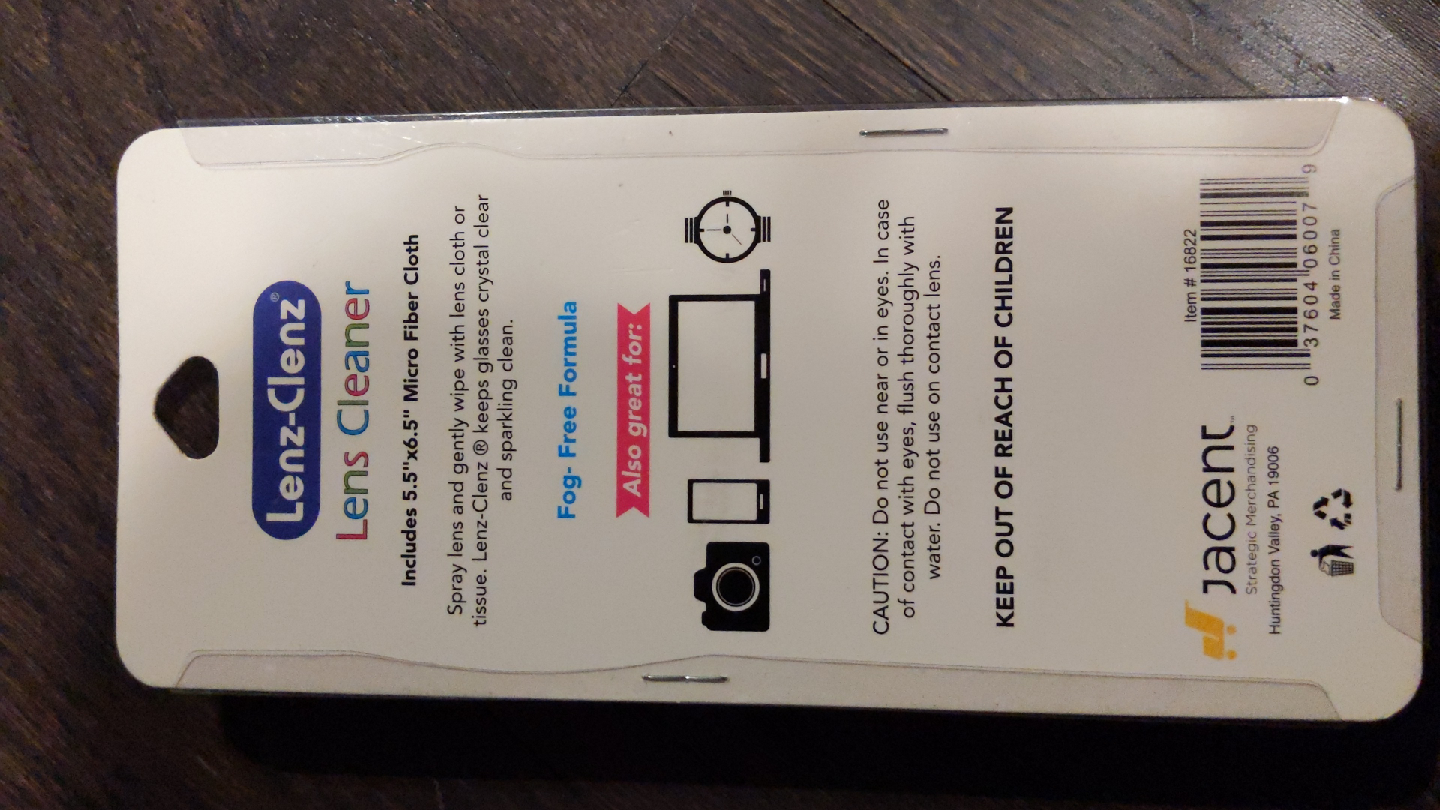 Free lenz-clenz lens cleaner - photo 2