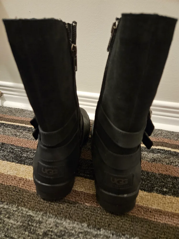 UGG Black Boots, Size 7 image indicator(4)
