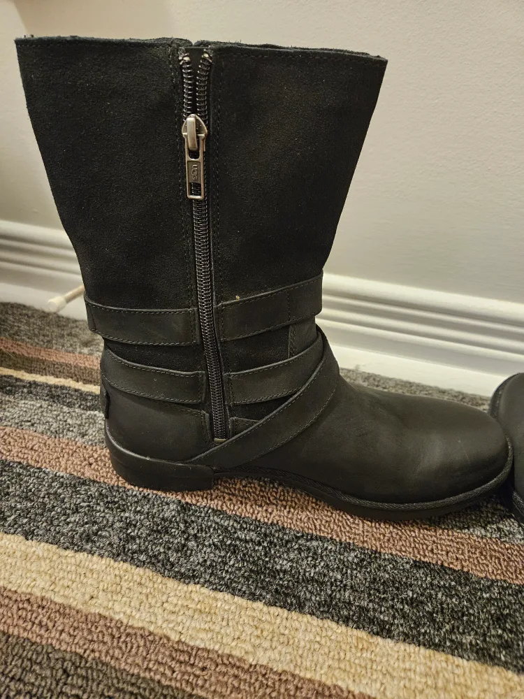 UGG Black Boots, Size 7 image indicator(5)
