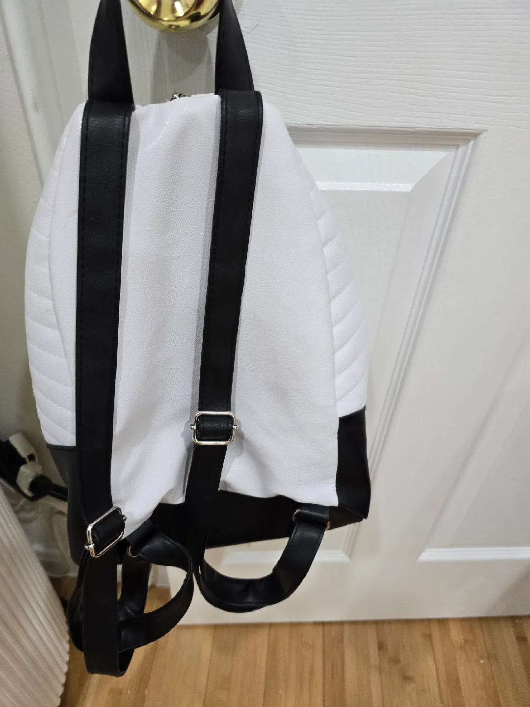 Rebecca Minkoff Julian Backpack - White & Black image indicator(2)