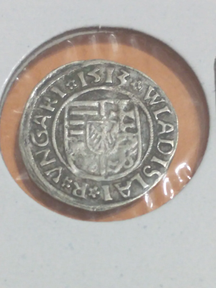 Lovely 1513 Hungary Wladislaw III silver denar #1694 image indicator(2)