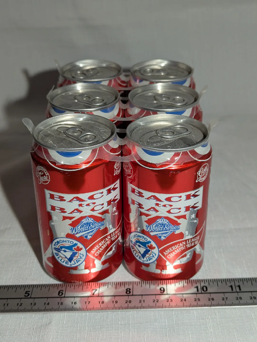 Coca Cola 6 pack of Toronto Blue Jays 1992/93 Back 2 Back wins image indicator(3)