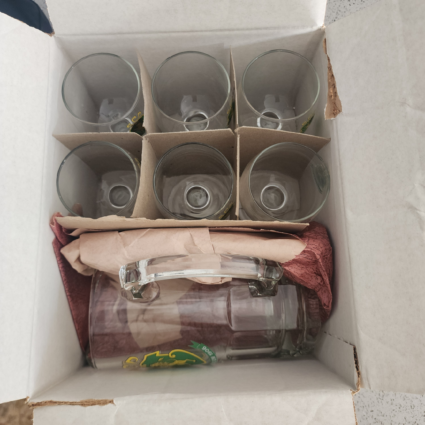 Glassware Set with SCP ( Sporting club portugal)Logo - photo 3