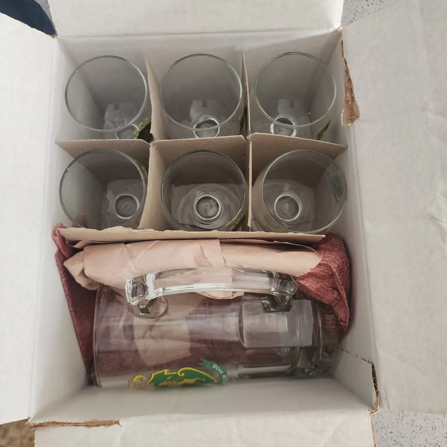 Glassware Set with SCP ( Sporting club portugal)Logo image indicator(3)