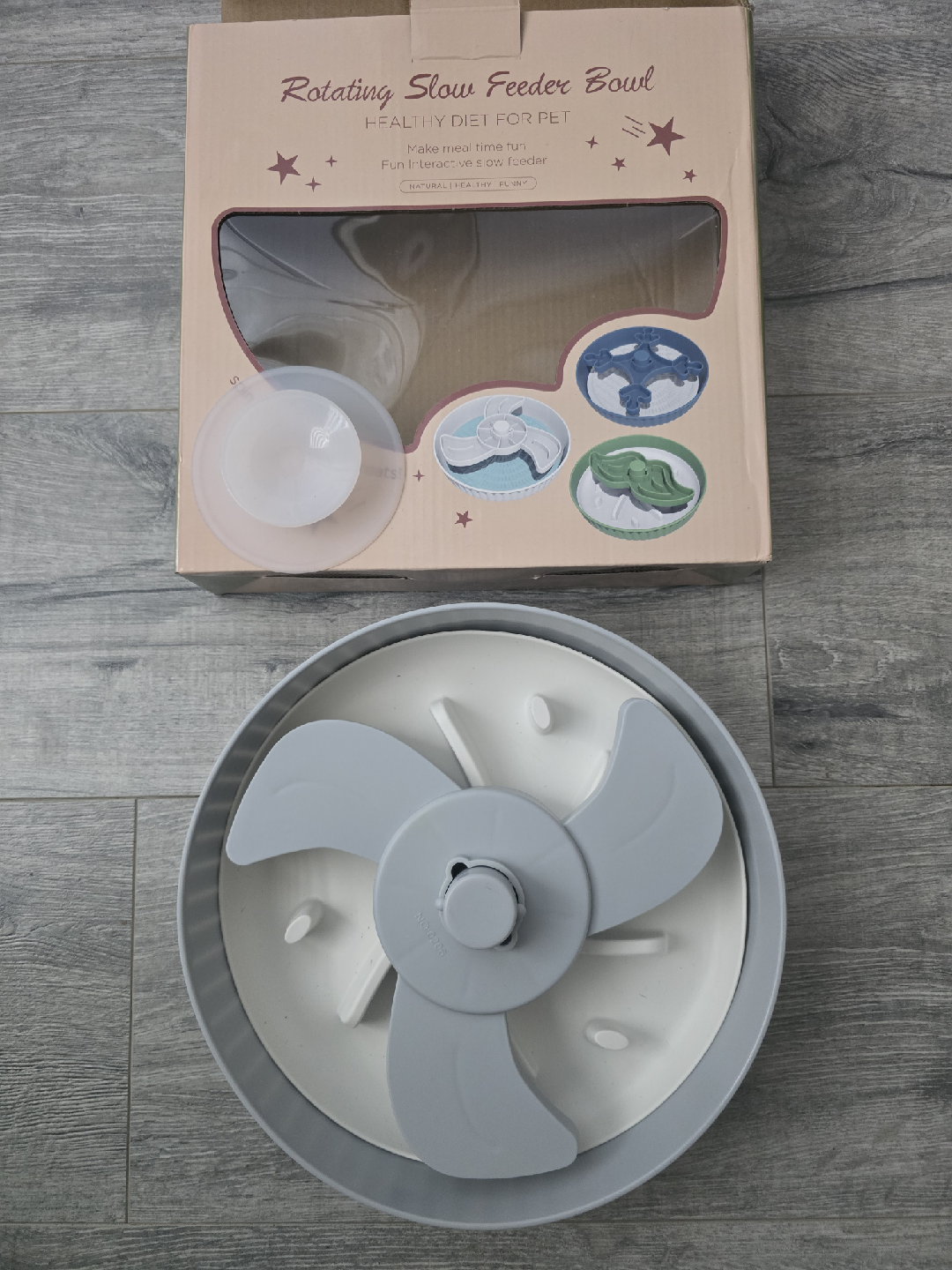 Rotating Slow Feeder Bowl for Pets