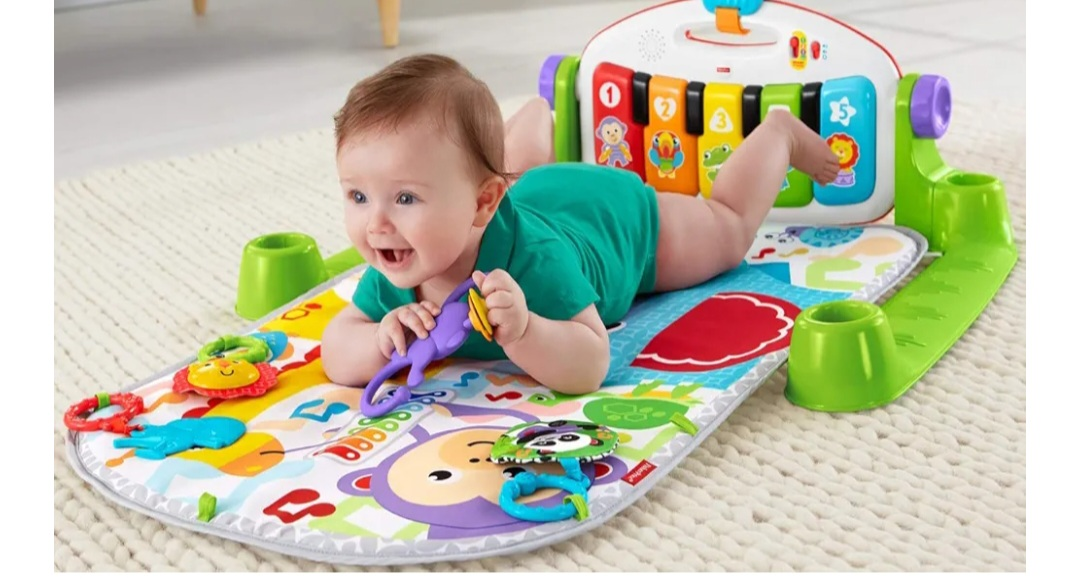 Fisher-Price Deluxe Kick & Play Piano Gym - Green - photo 2