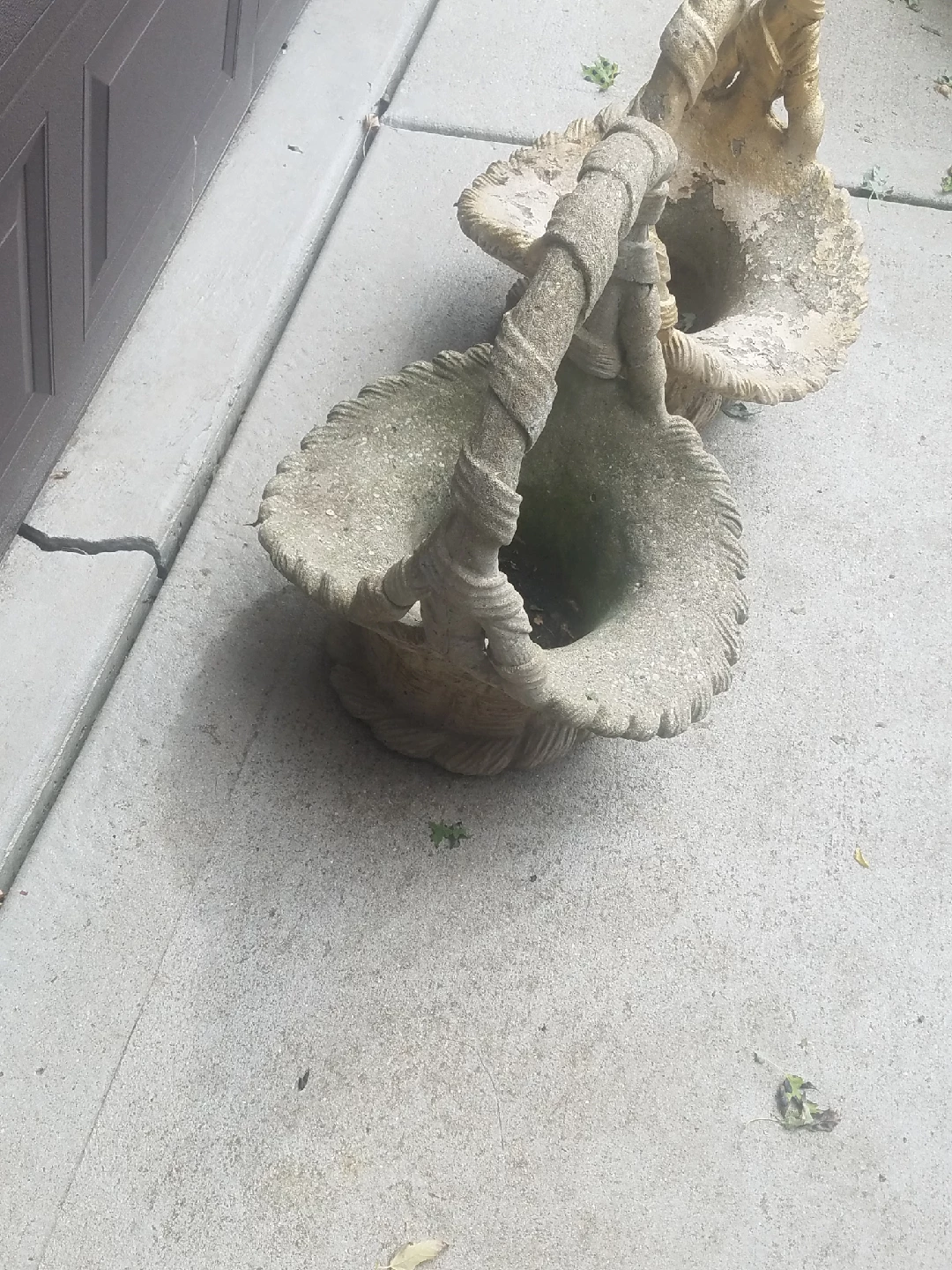 Concrete Basket Planter Set - photo 5