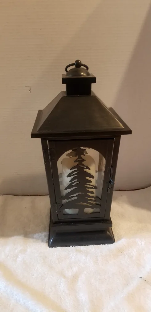 Black Metal Christmas Tree Lantern thumbnail
