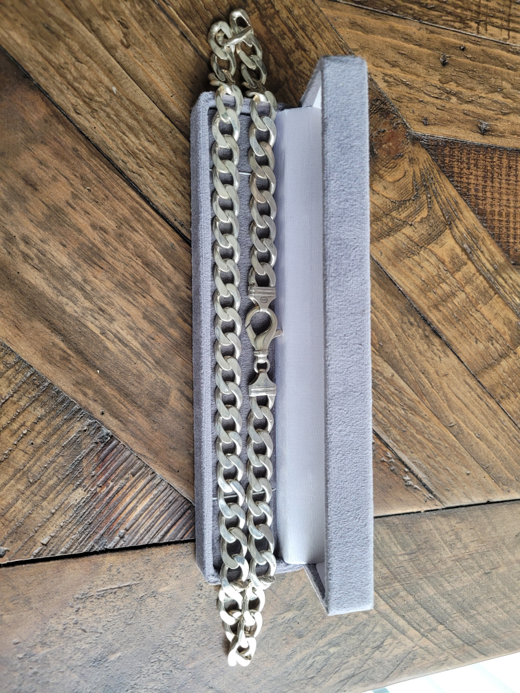 Sterling Silver Heavy Cuban Link Chain - 150g