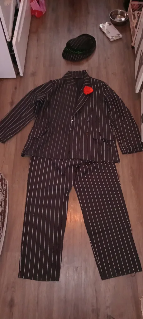 Striped Suit with Hat & Rose thumbnail