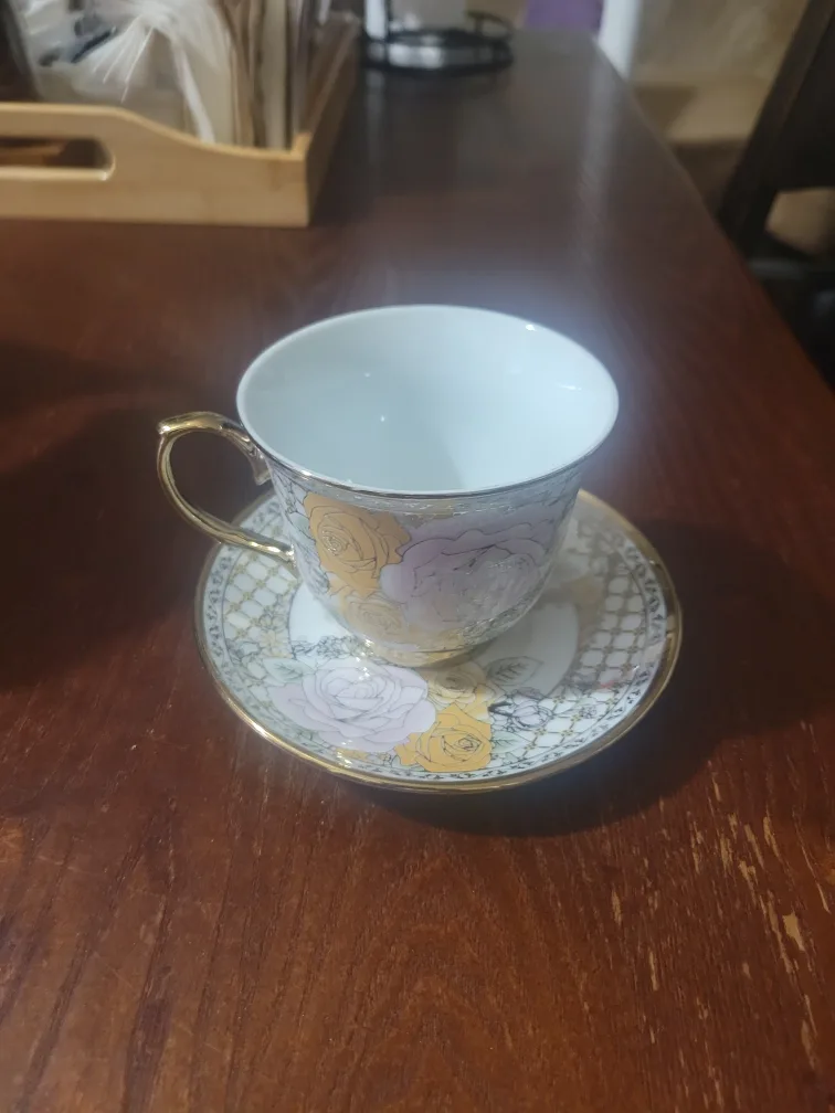 Tea Cup and Saucer Set with Stand image indicator(5)