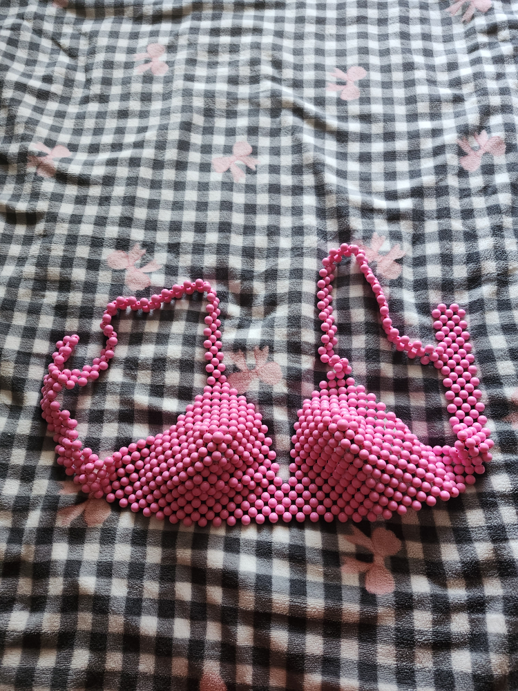 Pink Beaded Bra Top - photo 2