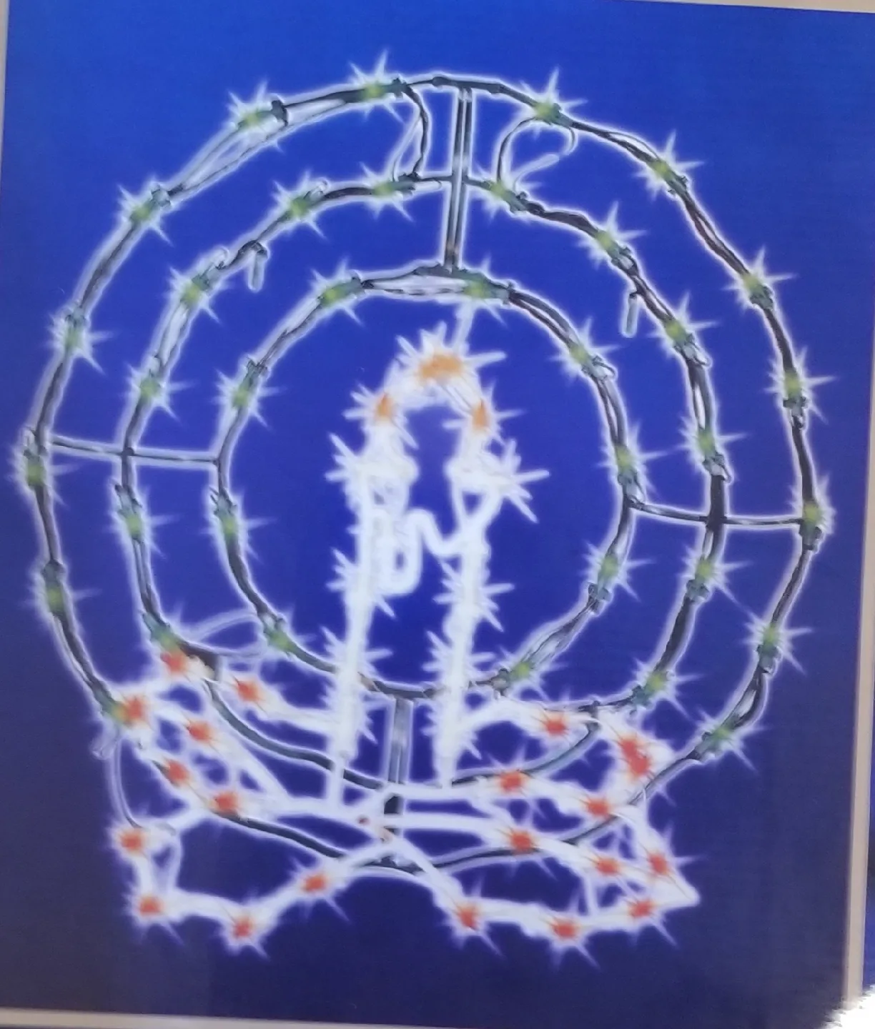 24 Inch Wreath with Candle - New in Box thumbnail