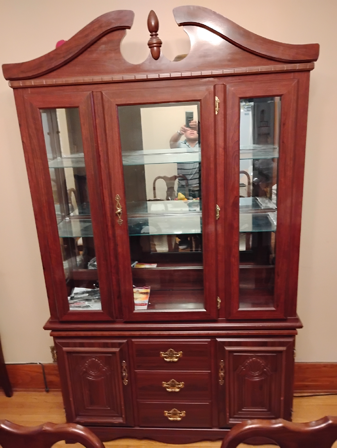 Wooden China Cabinet