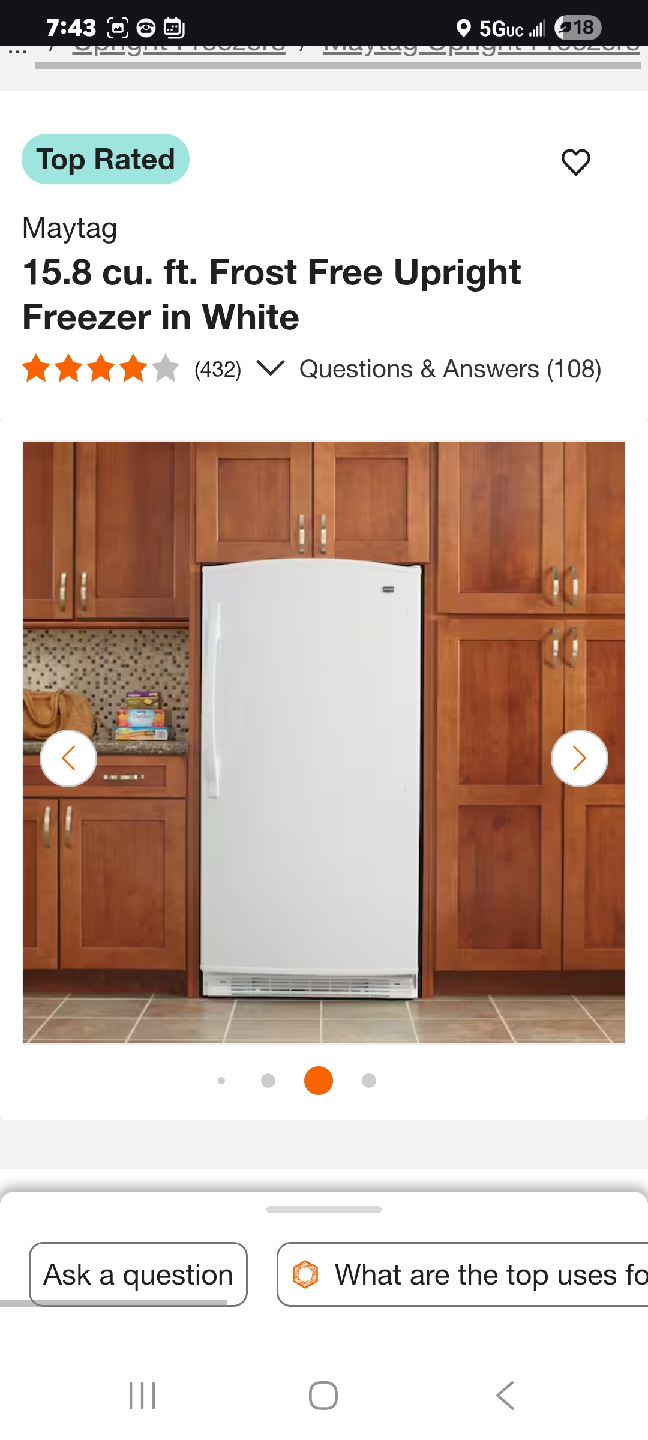 MAYTAG FREEZER EXCELLENT CONDITION AND VERY CLEAN
