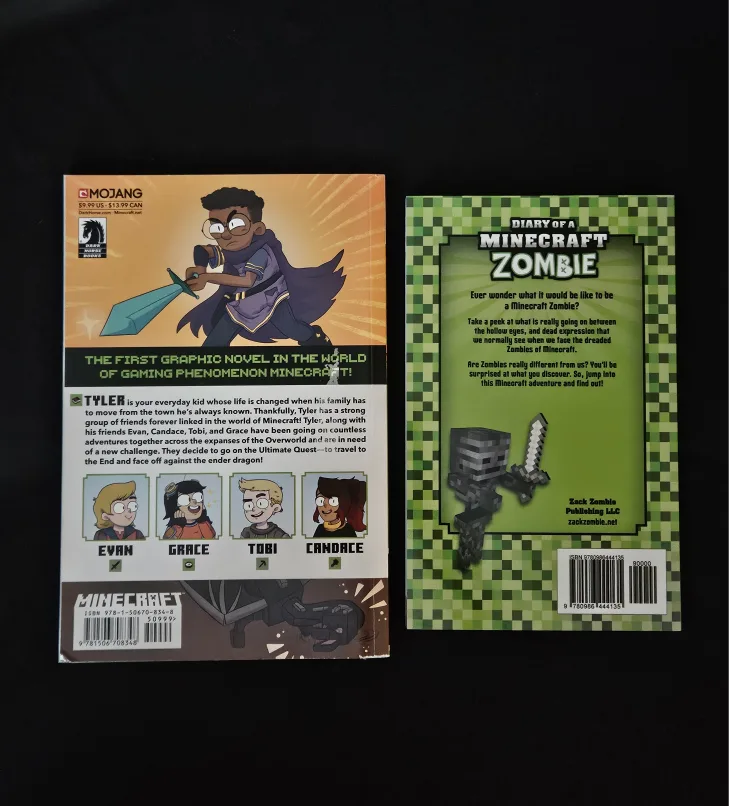 Minecraft Graphic Novel & Diary of a Minecraft Zombie Book image indicator(2)