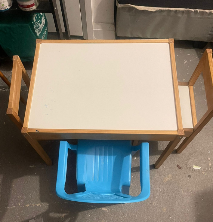 Kids Table with Two Chairs