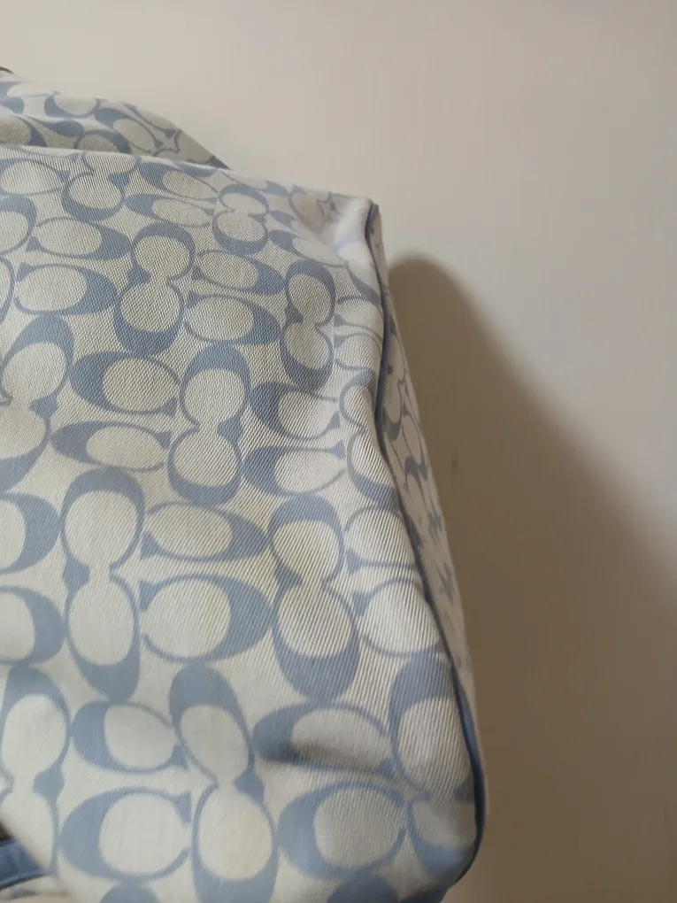 Coach Tote Bag - Blue & White image indicator(2)