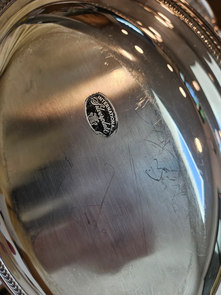 Silver Plated Serving Dishes Thanksgiving Christmas 7 piece image indicator(10)