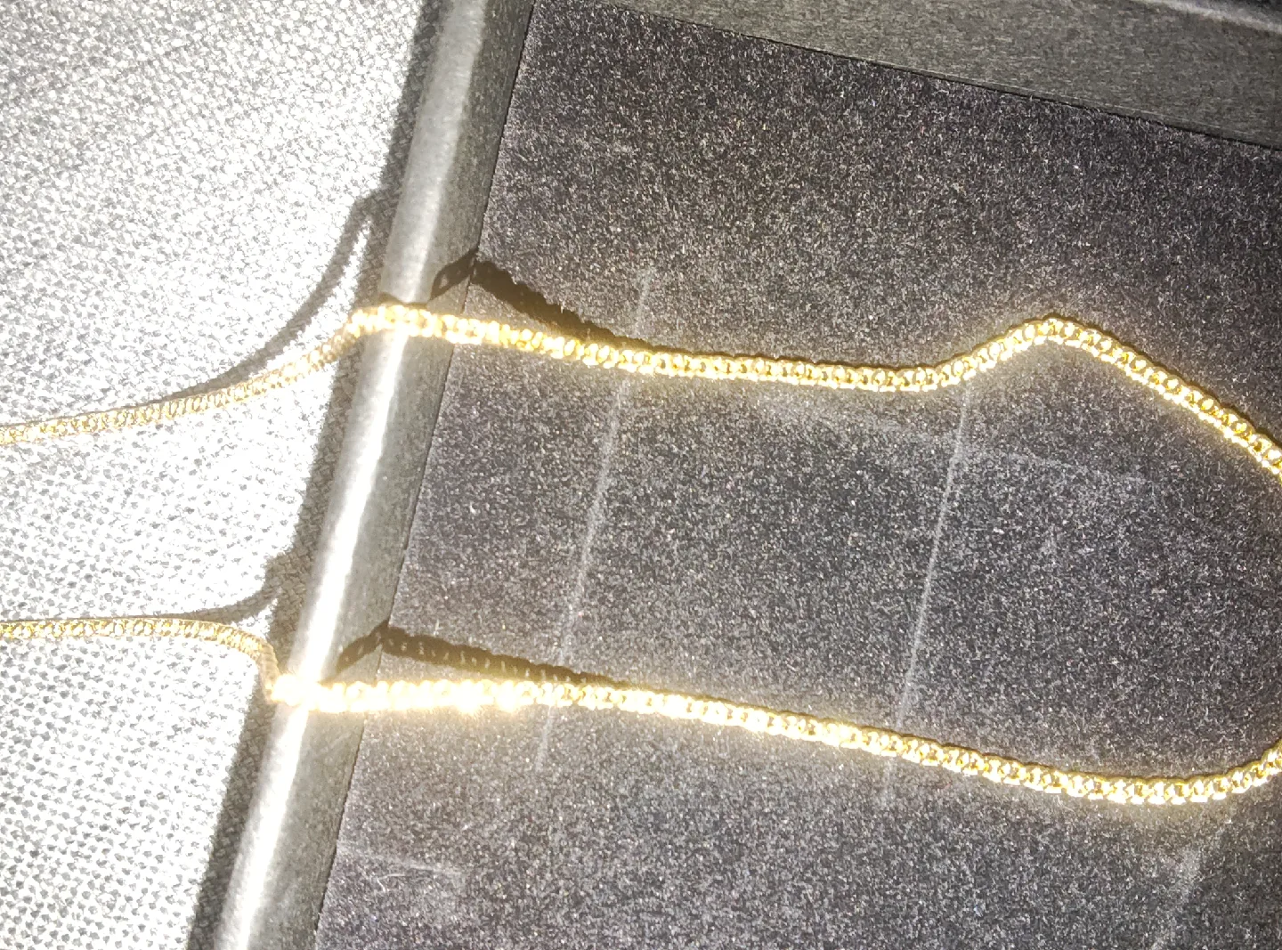 Two tone  Gold plated  Chain Necklace image indicator(8)