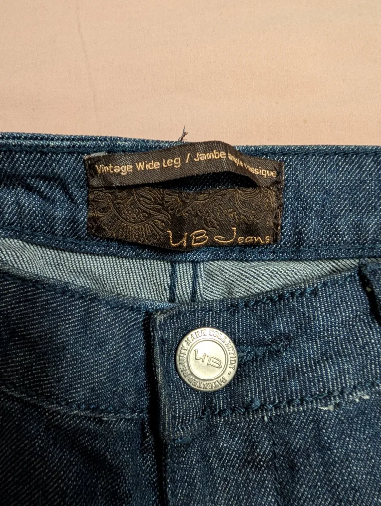 UB Jeans Vintage Wide Leg Jean Shorts image indicator(5)