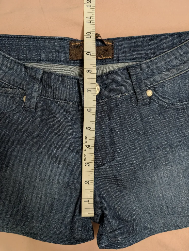 UB Jeans Vintage Wide Leg Jean Shorts image indicator(8)