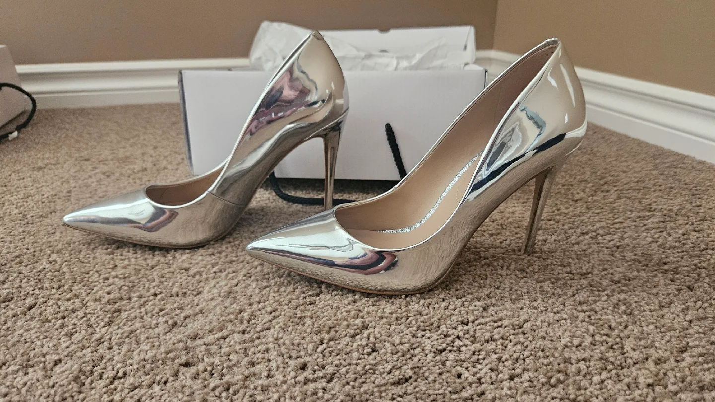 ALDO Silver High Heels, Size 6.5 image indicator(5)
