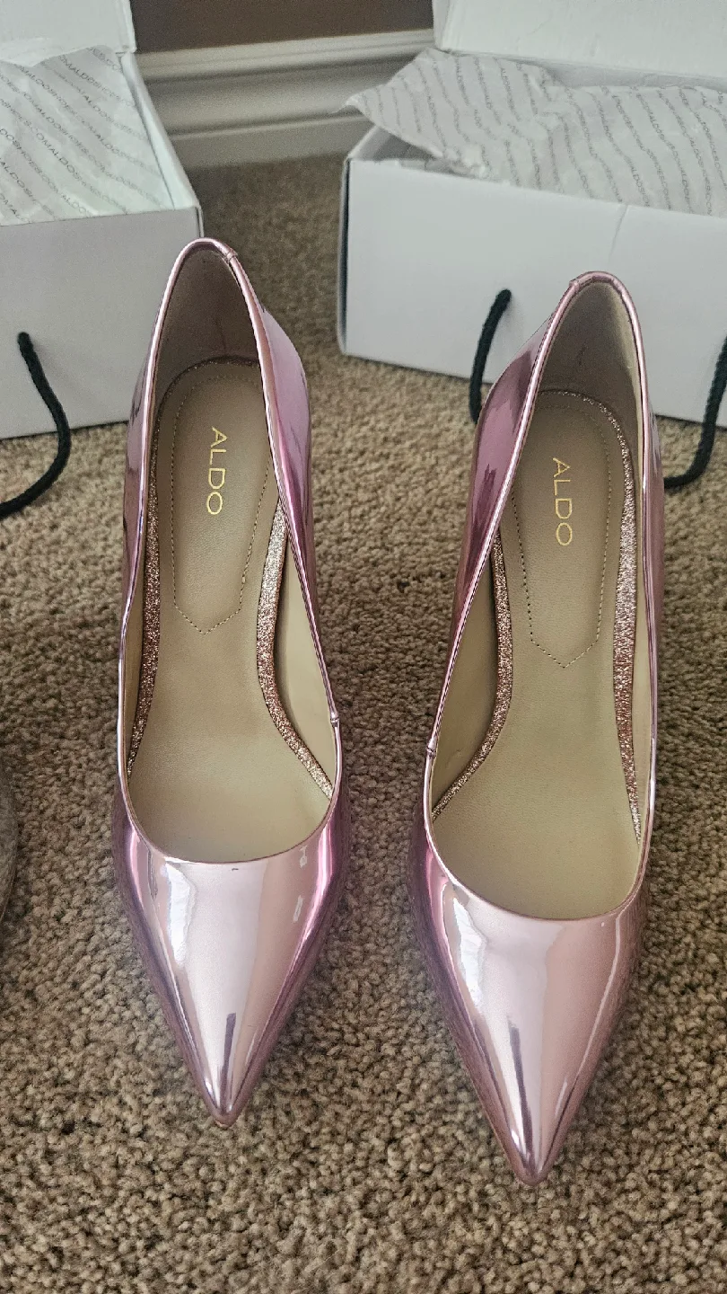 ALDO Silver High Heels, Size 6.5 image indicator(8)