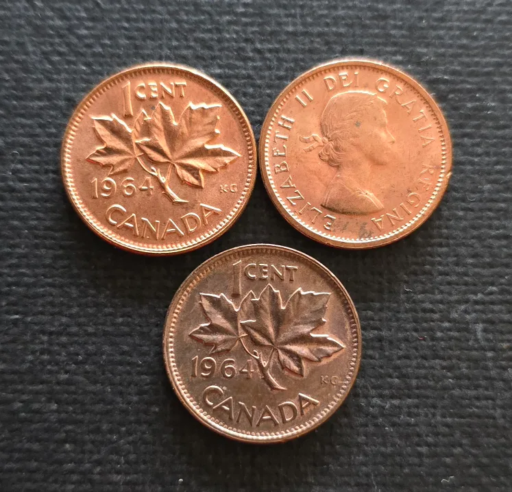 Canadian 1964 Penny Coins thumbnail