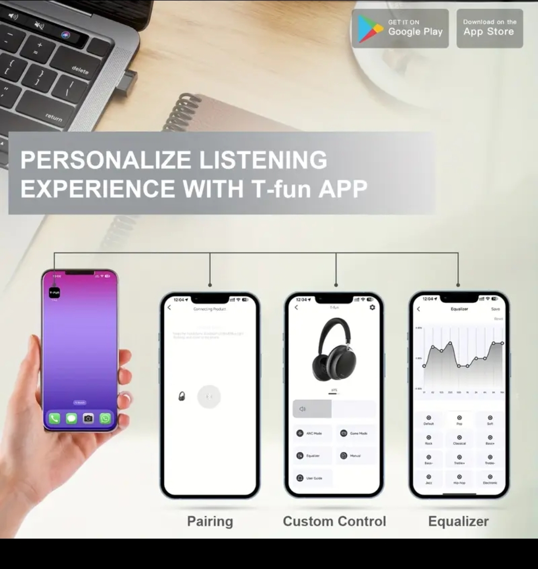 T-Fun Wireless Headphones - Black - photo 3