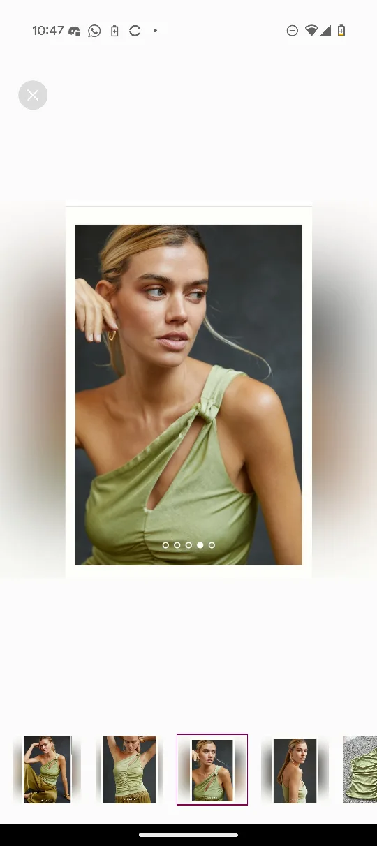 Anthropologie One-Shoulder Top image indicator(2)