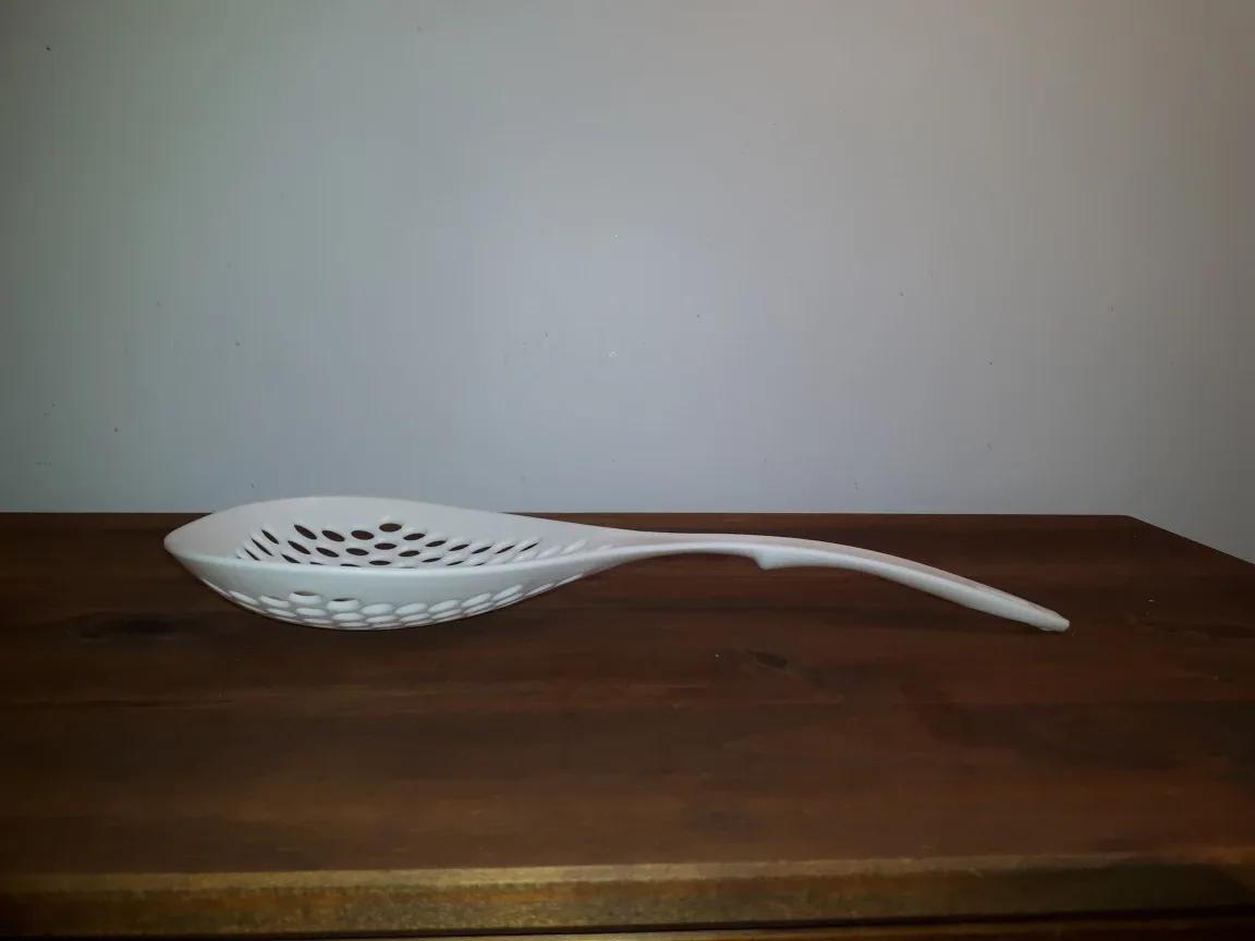 White Strainer Spoon thumbnail