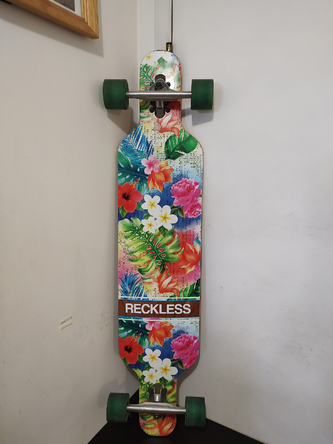 Reckless Floral Longboard Skateboard