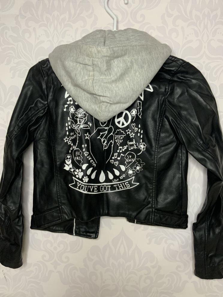Kids fashionable H&M jacket with detachable hoodie - photo 3