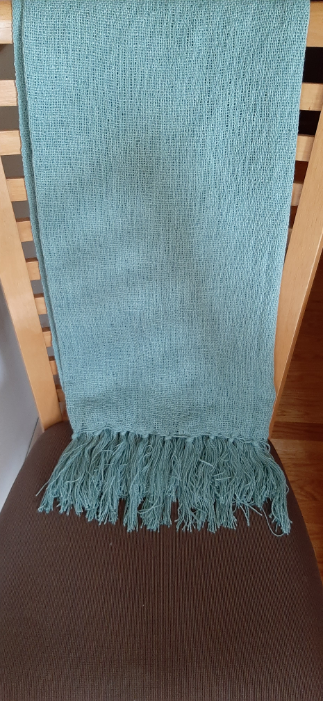 Light-weight Seafoam Green Throw Blanket.