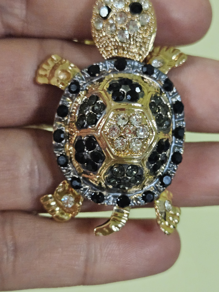 Turtle Rhinestone Keychain - photo 2