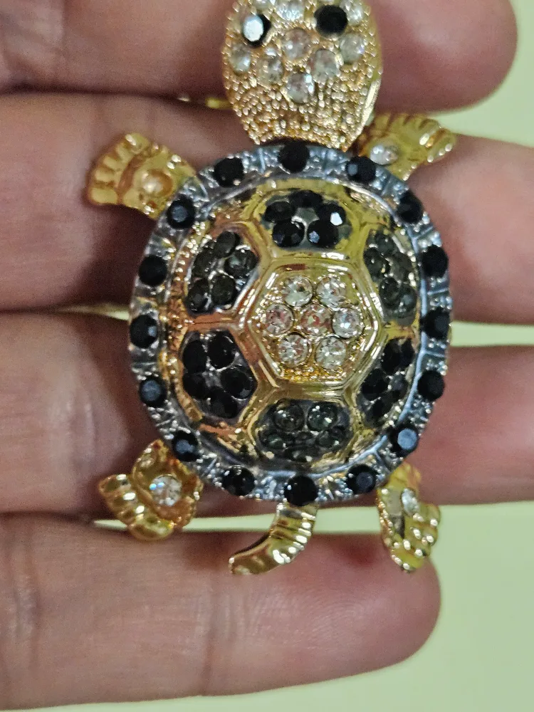Turtle Rhinestone Keychain image indicator(2)