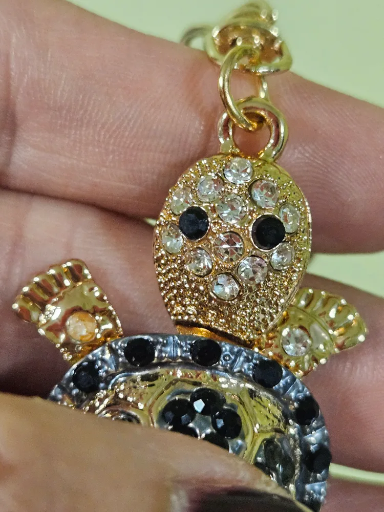Turtle Rhinestone Keychain image indicator(3)