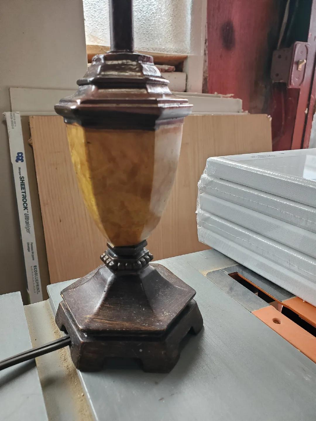 Table Lamp with white Shade image indicator(2)