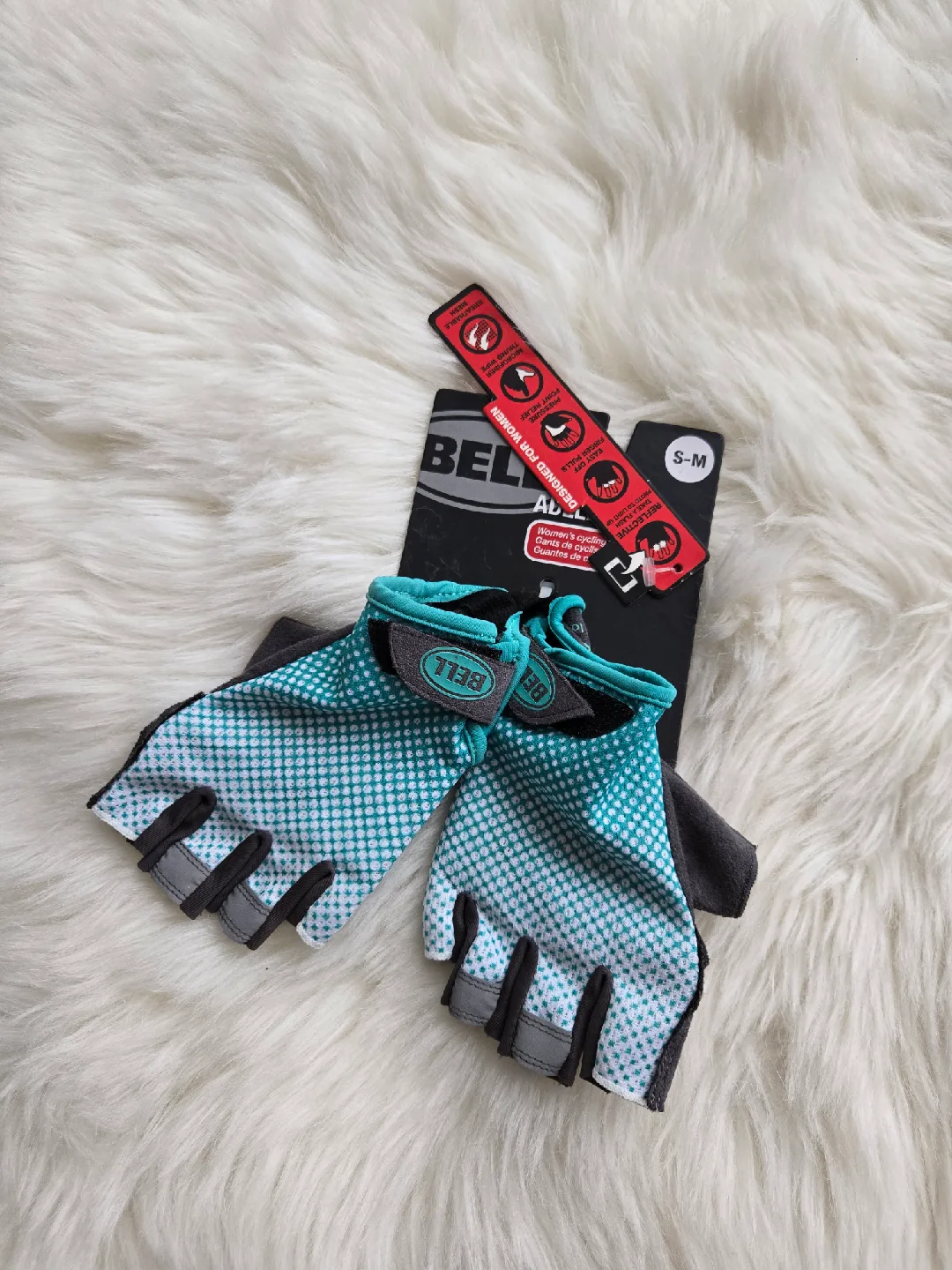 Adult Half Finger Cycling Gloves - S/M thumbnail