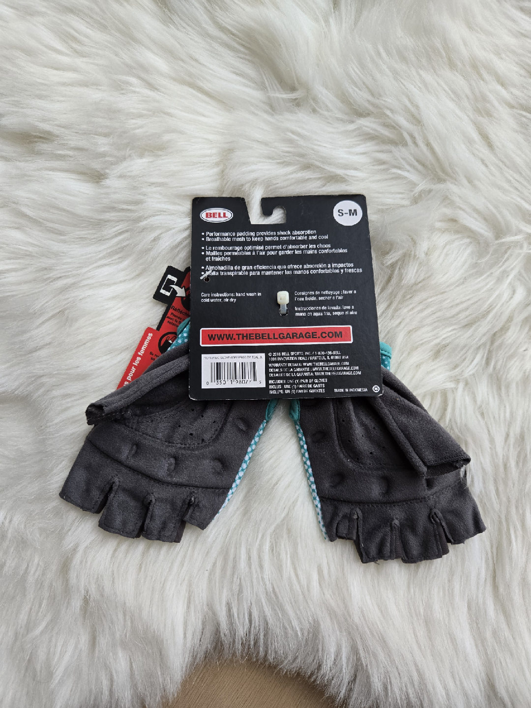 Adult Half Finger Cycling Gloves - S/M - photo 2