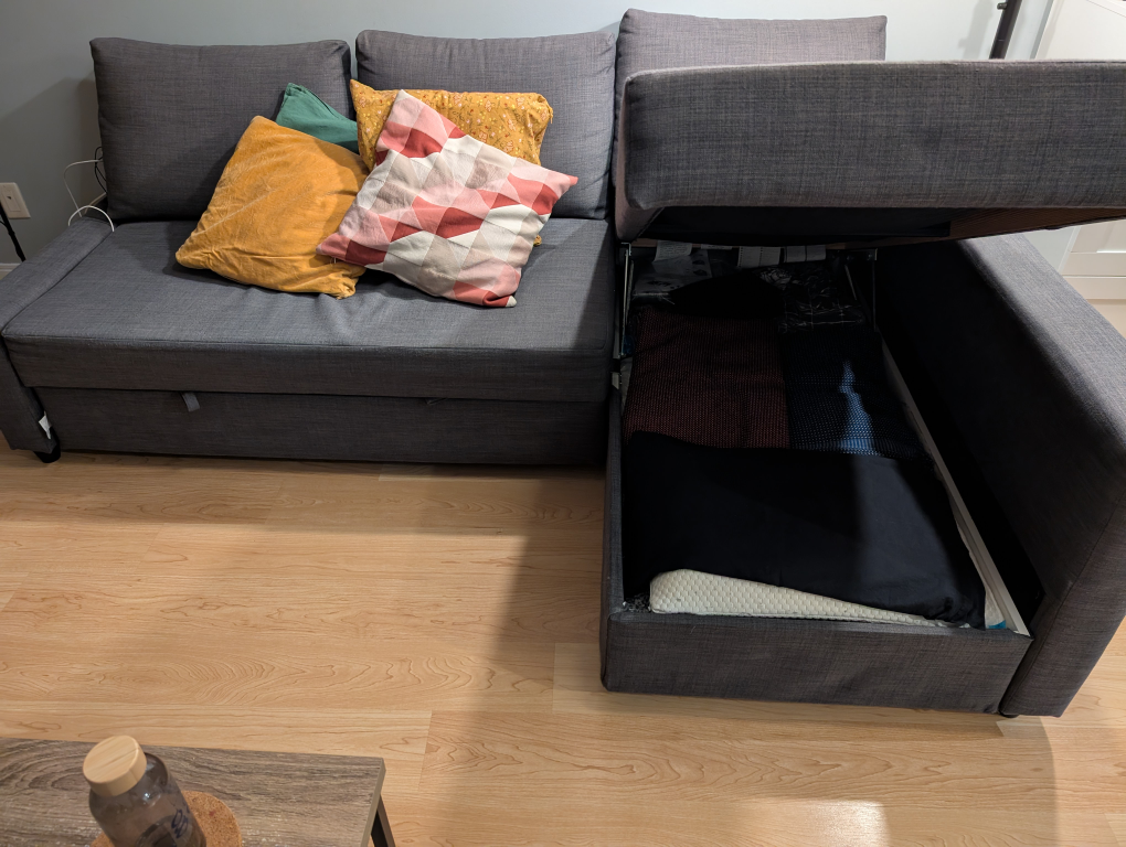 IKEA Friheten Sleeper Sectional Sofa - Grey