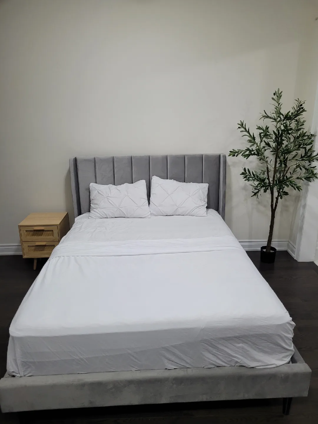 Grey Upholstered Bed Frame thumbnail
