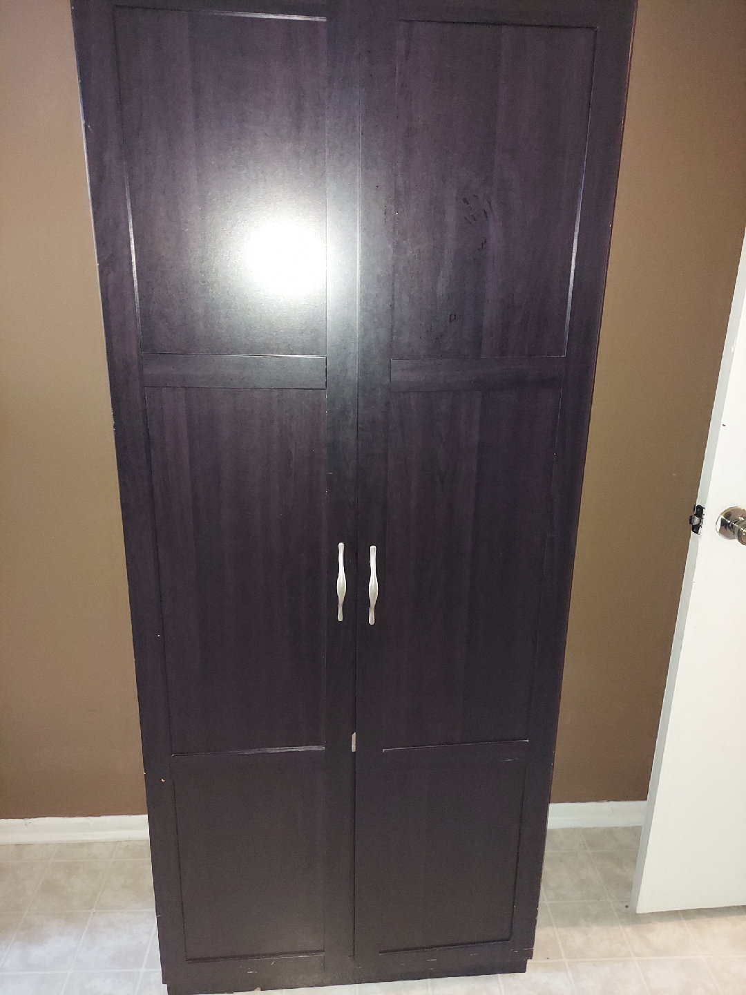 Dark Brown Wardrobe Cabinet