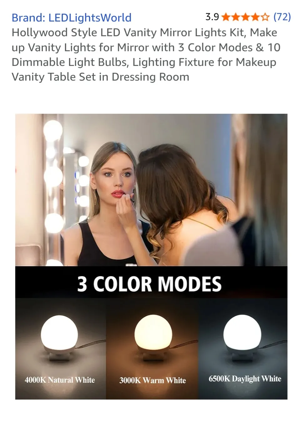 LEDLightsWorld Vanity Mirror Lights Kit image indicator(3)