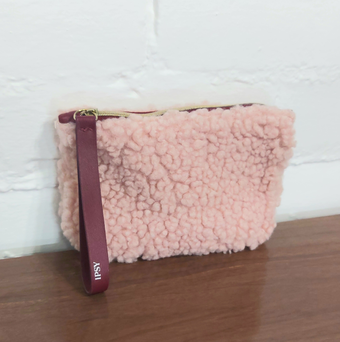 trade or $1! 🛍 IPSY teddy sherpa zip pouch or makeup bag - photo 2
